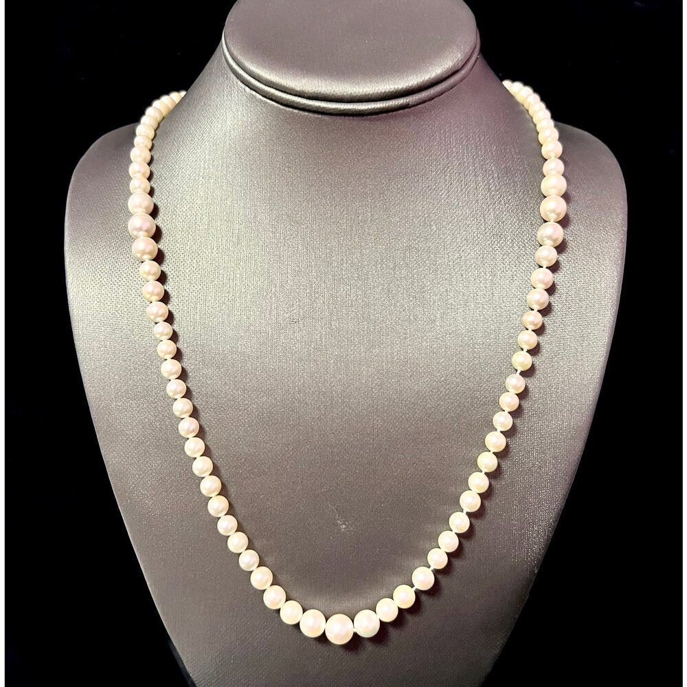 Akoya Pearl Necklace 28.5" 14k Gold 8.50 mm Certified $4,950 215646